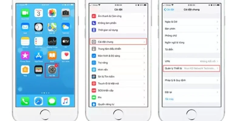 Cài đặt tải app cho IOS